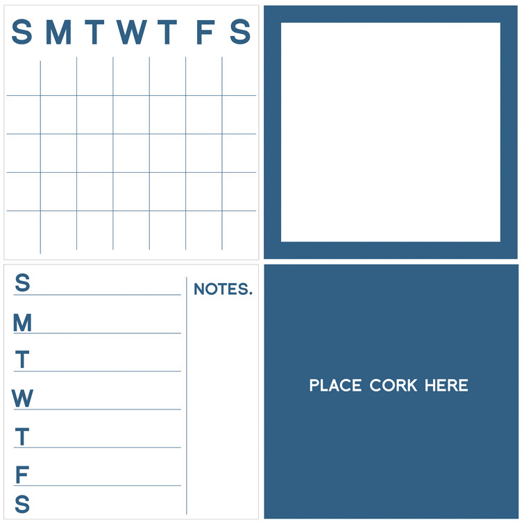 WallPops! Organization Wall Mounted Combination Calendar/Planner